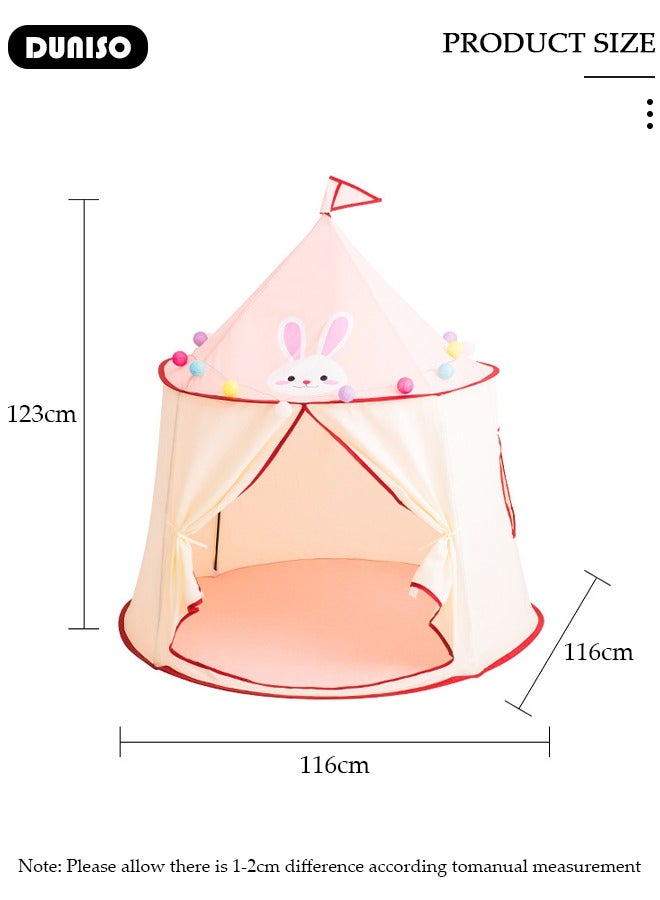 DUNISO خيمة لعب للأطفال، خيمة أطفال قابلة للغسل مع نوافذ، بيت لعب للأطفال قابل للطي، خيمة ألعاب محمولة للداخل والخارج، خيمة قابلة للطي للفتيات - Image 4