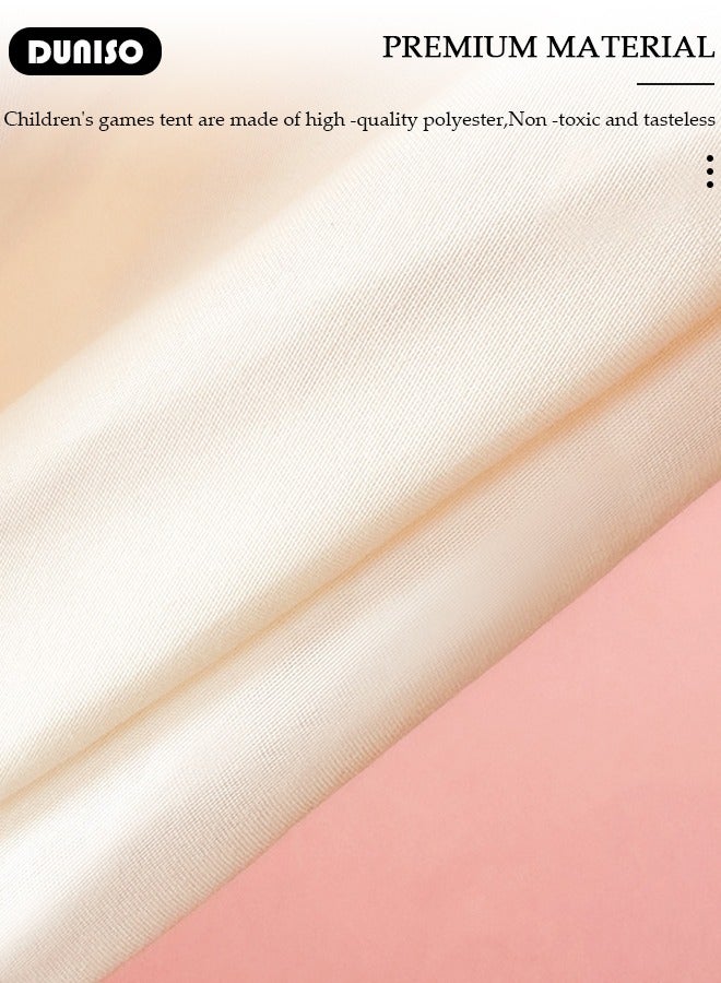 DUNISO خيمة لعب للأطفال، خيمة أطفال قابلة للغسل مع نوافذ، بيت لعب للأطفال قابل للطي، خيمة ألعاب محمولة للداخل والخارج، خيمة قابلة للطي للفتيات - Image 5