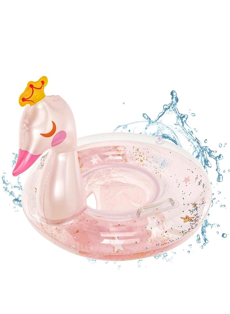 GUDOO Baby Swimming Float Inflatable Float with Seat and Handle Baby Swimming Float for Kids Fun Water Raft Lounge Party Supplies for Infant Toddler Kids Children Age 1-4 Year Old - Image 1