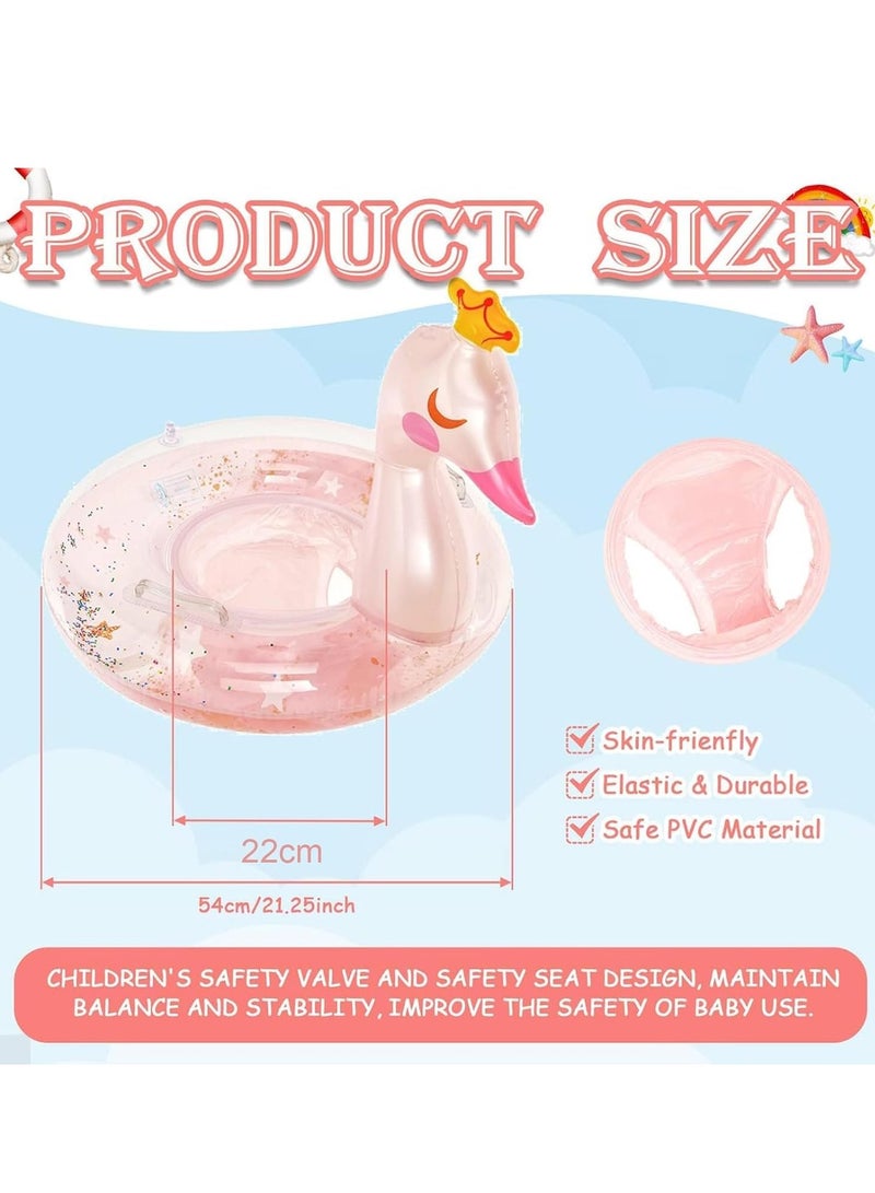 GUDOO Baby Swimming Float Inflatable Float with Seat and Handle Baby Swimming Float for Kids Fun Water Raft Lounge Party Supplies for Infant Toddler Kids Children Age 1-4 Year Old - Image 5