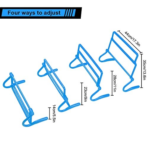 HOTOOLME Speed Agility Training Equipment Set - Includes Agility Ladder, Running Parachute, 8 Resistance Bands,20 Cones, 4 Hurdles, Jump Rope for Training Football, Soccer, Basketball Athletes - Image 3