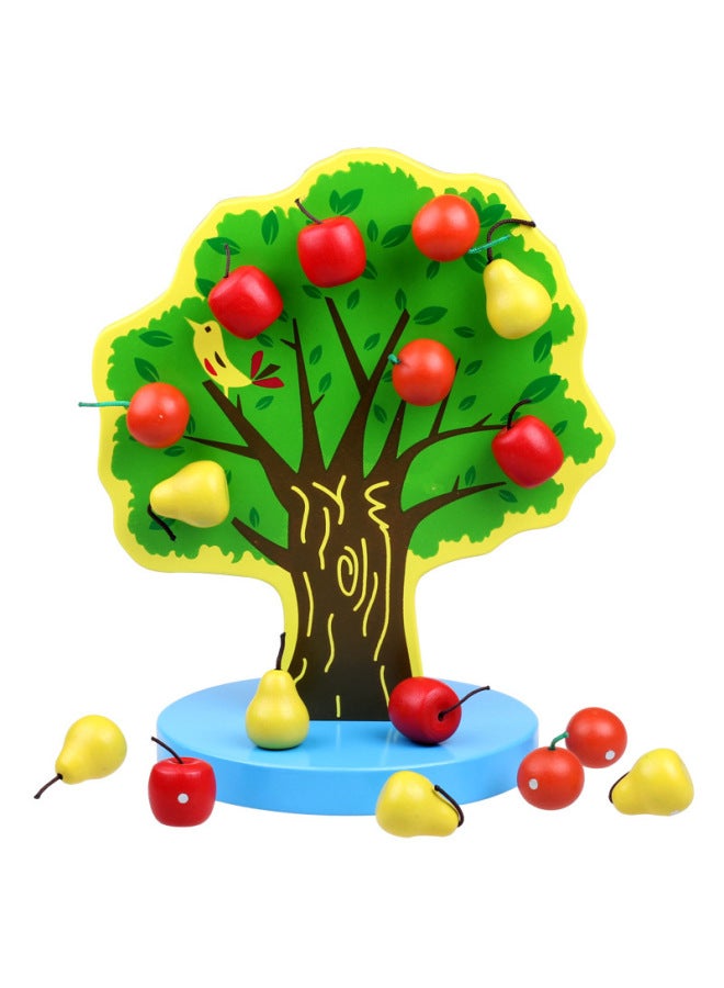 Children's Educational Toys Play House Games Happy Orchard For Apple Tree Counting Fun Toys Wooden Toys 0.7-Color:For Apple Tree Toys - Image 1