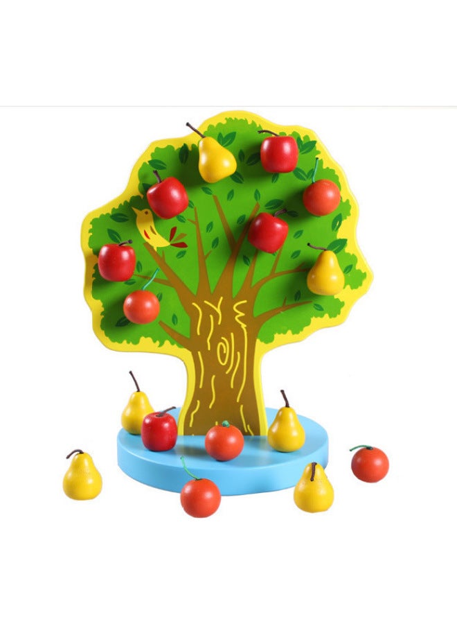 Children's Educational Toys Play House Games Happy Orchard For Apple Tree Counting Fun Toys Wooden Toys 0.7-Color:For Apple Tree Toys - Image 3