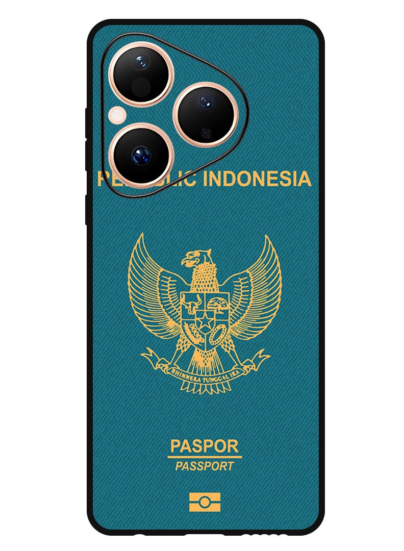 Theodor Case Compatible with Huawei Pura 80 6.6 Inch Protection Shockproof Bumper Cover Indonesia Passport - Image 1