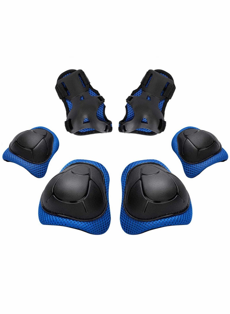 KASTWAVE Kids Knee Pad Elbow Wrist Pads Guards Protective Gear Set for Roller Skates Cycling Bike Skateboard Inline Skatings Scooter Riding Sports, Suitable for Multiple Sports Outdoor Activities - Image 1