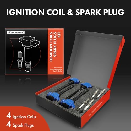 A-Premium APremium Blue Set of 8 Ignition Coil Pack and Iridium Spark Plugs Compatible with Nissan Altima 20072013 Rogue 20082013 Rogue Select 20142015 Sentra 20072016 20182019 Versa 20072011 Cube - Image 3