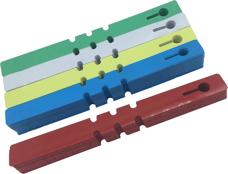 Mihey 500PCS 5 Colors Wrap Around Plastic Tree Tag Plant Garden Labels Nursery Garden Tag with 3 Adjustable Loop Sizes - Image 1