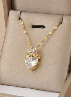 Elegant Stainless Steel Gold Plated Necklace For Women