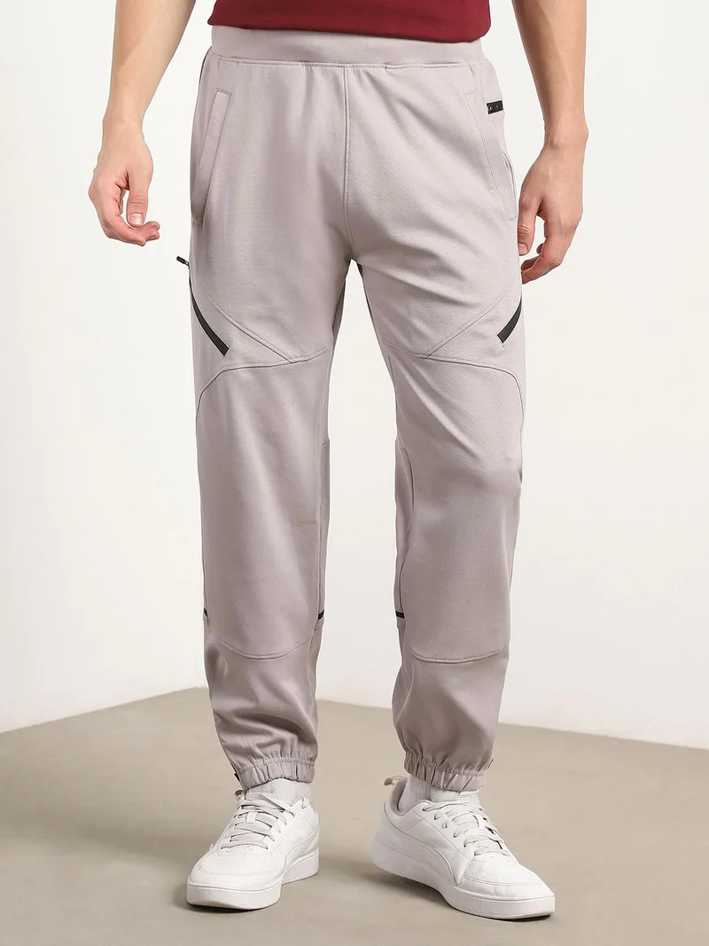 NOBERO  Men's Loose Fit Travel Joggers in Grey for Men | Best Price UAE