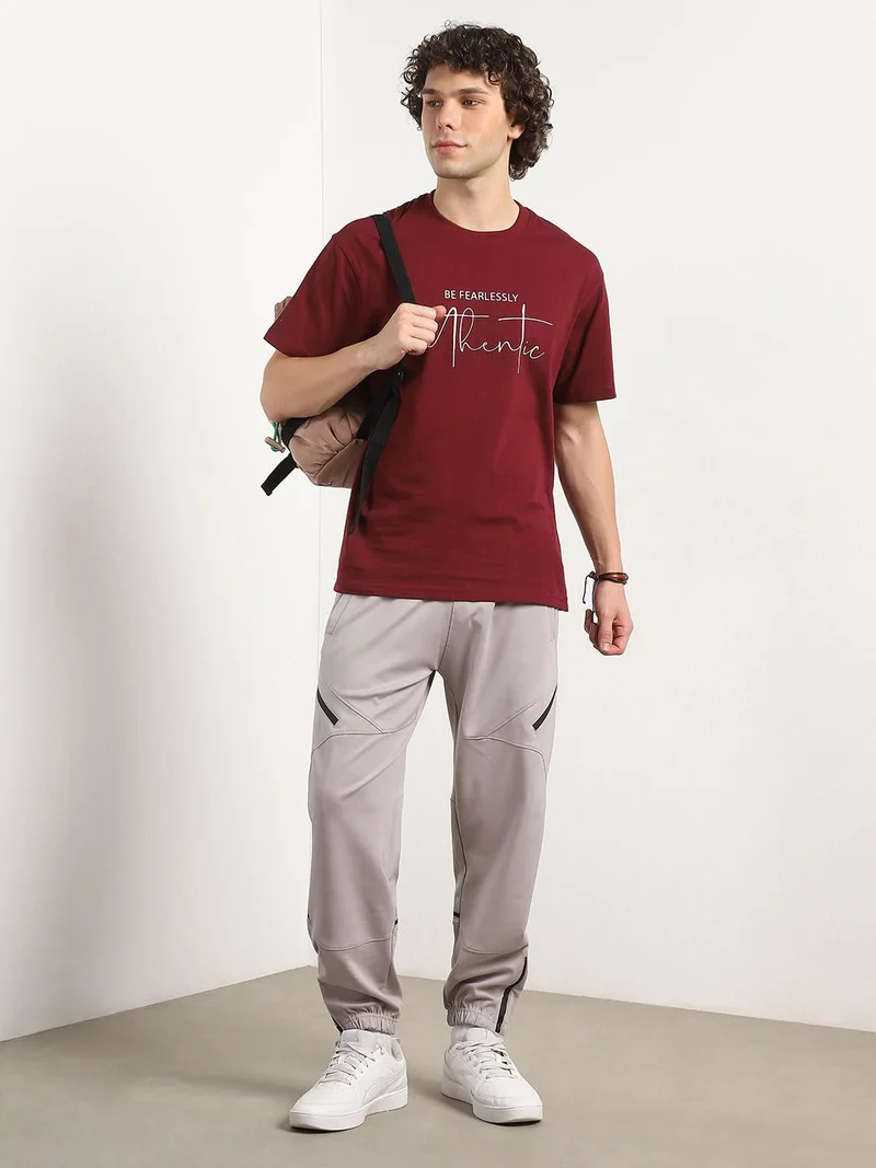 NOBERO  Men's Loose Fit Travel Joggers in Grey for Men | Best Price UAE
