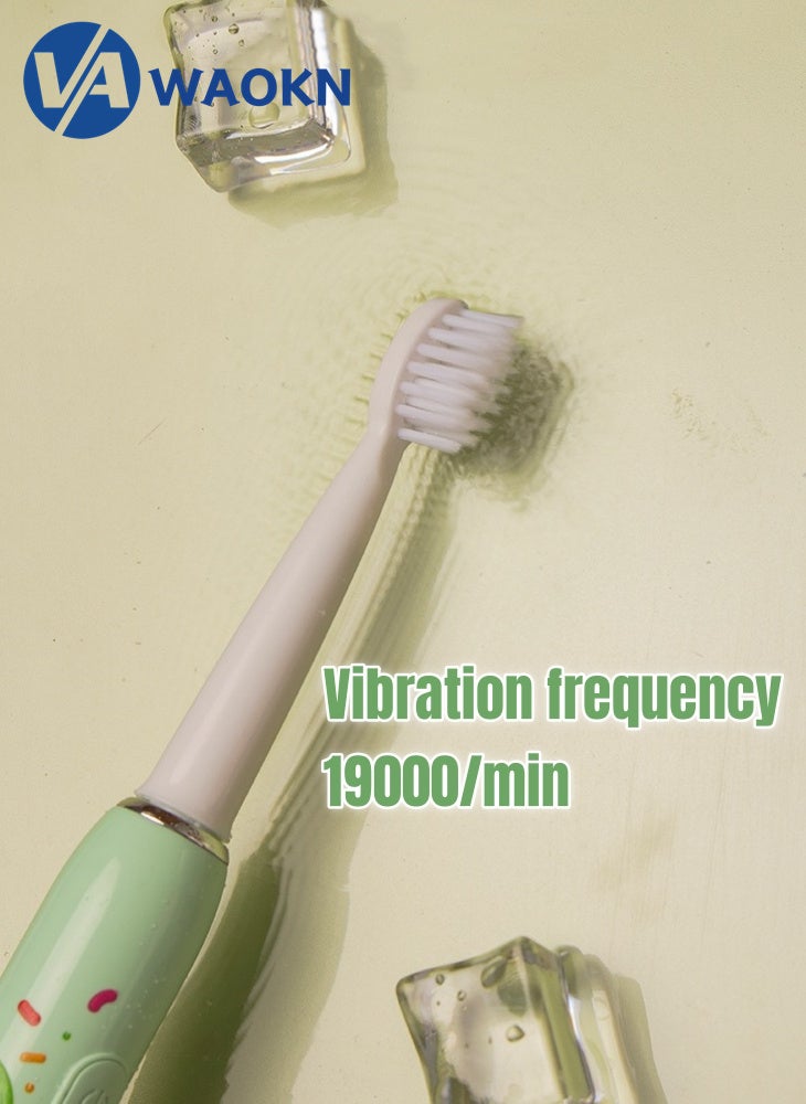 Rechargeable Children's Sonic Electric Toothbrush High-frequency Vibration IPX7 Waterproof Power Toothbrush 3 Modes Adjustable Smart Electric Toothbrush with 4 Detachable Soft-bristle Brush Heads - pzsku/ZCBCDA8FE3B7CE5D71FD7Z/45/_/1709696740/e437969a-b9b3-4411-8fbe-0b0637258dc5