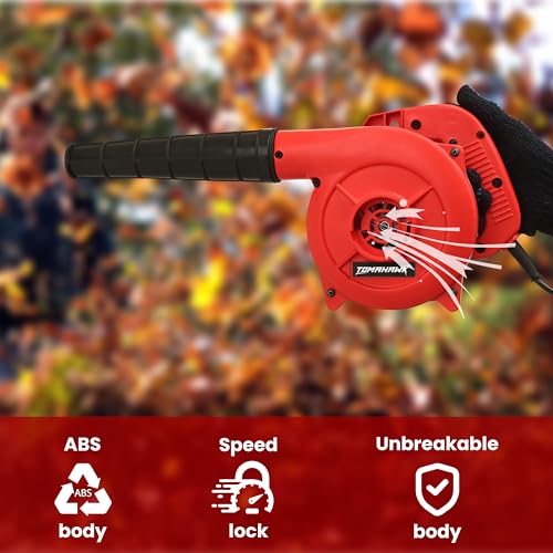 Tomahawk 600W Car Air Blower with Long Wire (9 feet) | Variable Speed, 16500 RPM Heavy Duty Copper Armature Air Blower | Air Flow of 3.7 m3/min | Suitable for Large & Small Areas - Image 2
