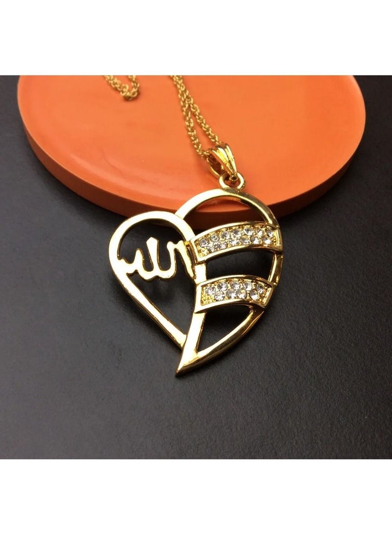 DubaiGallery Fashion Jewelry Highly craftsmanship New Islamic Allah Pendant Charm Gold Pendant Necklace Religious Muslim Jewelry - Image 4