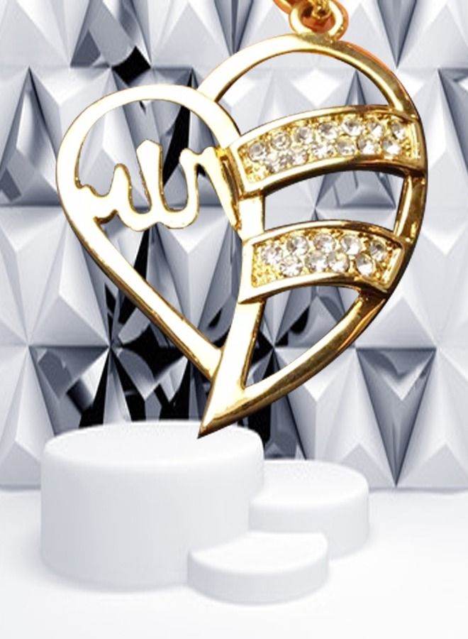 DubaiGallery Fashion Jewelry Highly craftsmanship New Islamic Allah Pendant Charm Gold Pendant Necklace Religious Muslim Jewelry - Image 3