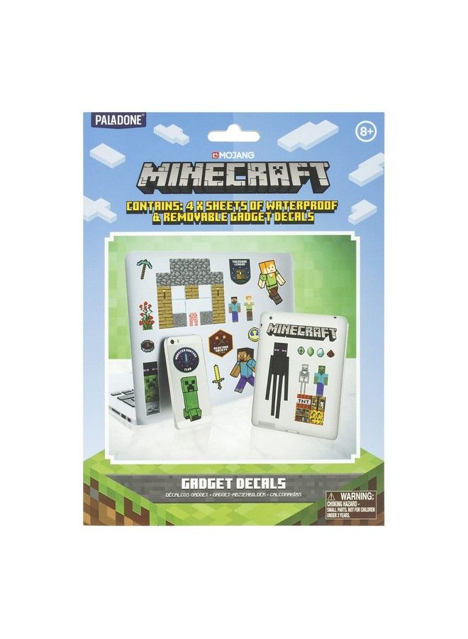 Paladone Minecraft Gadget Decals Includes 4 Sheets Removable Vinyl Stickers - Image 2