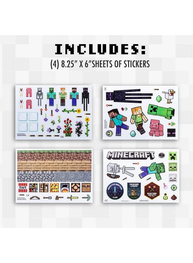 Paladone Minecraft Gadget Decals Includes 4 Sheets Removable Vinyl Stickers - Image 4