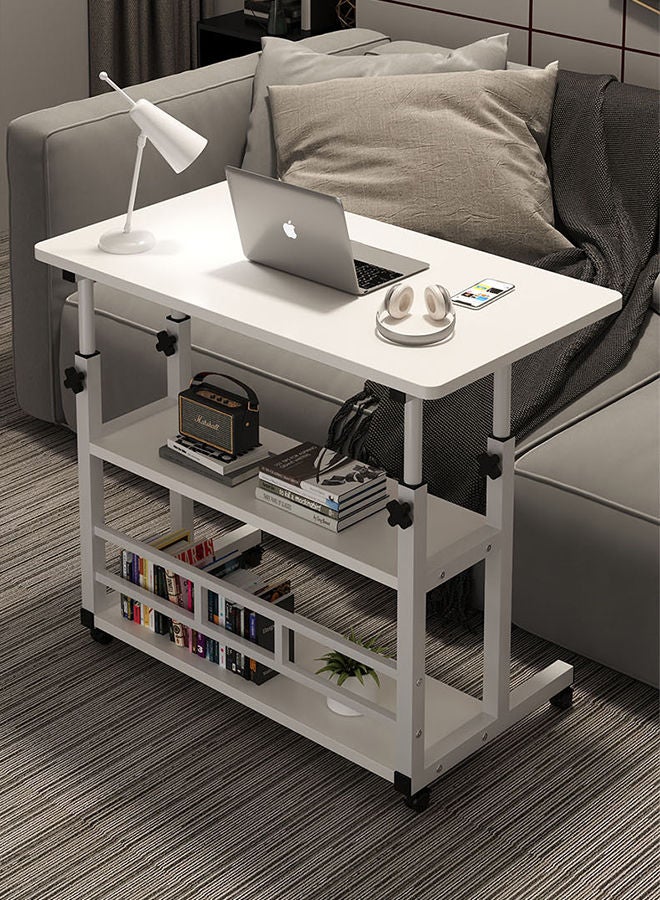 Sharpdo طاولة كمبيوتر قابلة للرفع بسيطة بجانب السرير من Sharpdo، طاولة مكتب تعلم منزلية مزدوجة الطبقات - Image 2