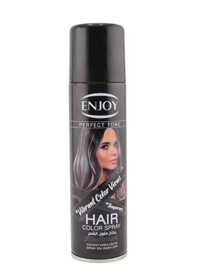 Enjoy Black Hair Color Spray 150ml - Image 1