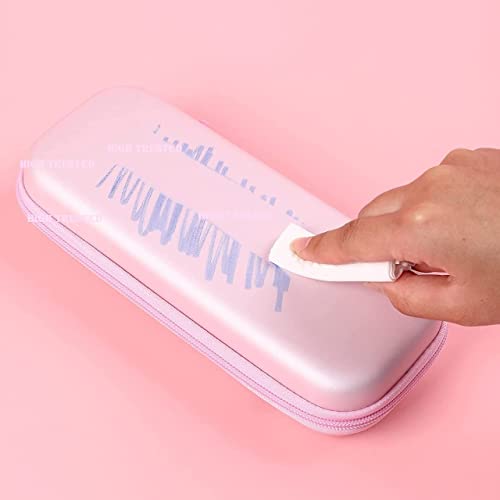 HIGH TRUSTED Leather Premium Rabbit Style And 3D Unicorn Travel Accessories Cover Pencil Compass Organizer School Kids Girls Multipurpose (Pink) - Image 4