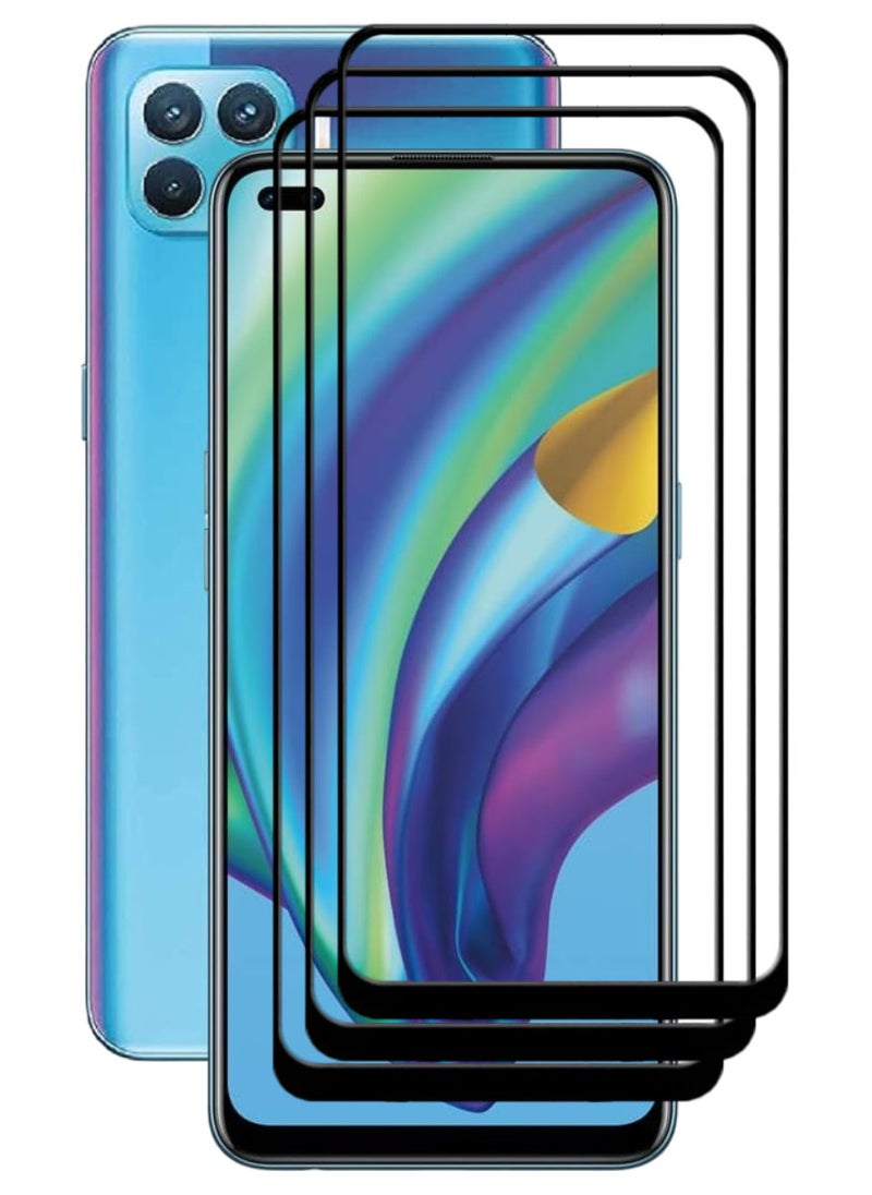 ACLIX 3 Pieces Antistatic ESD Dustproof Premium Quality High Definition Tempered Glass Screen Protector Designed For Oppo A93 - Image 1