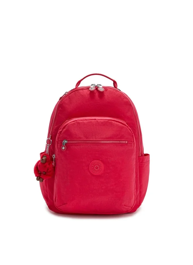 kipling Seoul True Pink Large Backpack