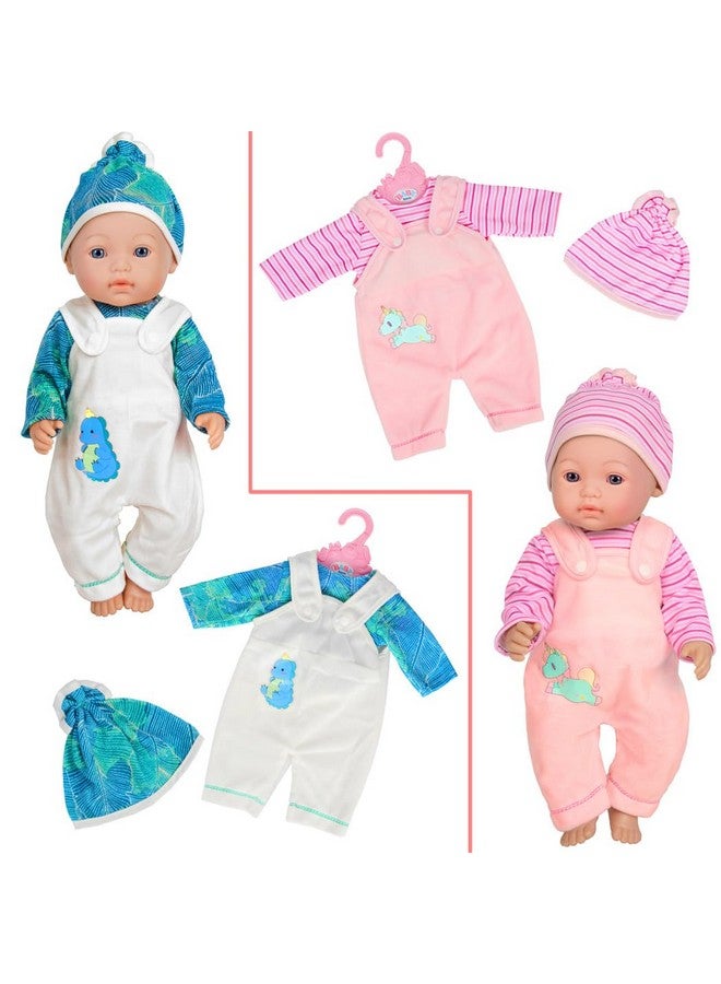 ebuddy 10 Sets Doll Clothes Outfits Fit for 14-16 inch Baby Doll, 43 cm New Born Baby Dolls, 15 inch Baby Dolls，18 Inch Girl Doll (No Doll) - Image 4