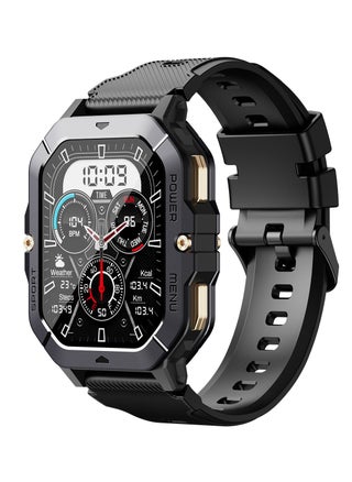 C28 Smartwatch 2.02-Inch TFT Display Outdoor Fitness Watch 100+ Sports Modes Waterproof 410mAh Battery with Phone Function/Heart Rate/SpO2 for iOS/Android Black - pzsku/ZCBCE13A8624152955C7BZ/45/_/1727861593/5052d0d3-f06a-4c85-9d59-c8c4ca2ed293