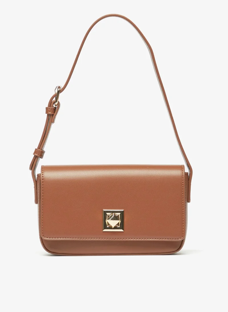 فلورا بيلا Solid Shoulder Bag with Adjustable Handle By Shoexpress
