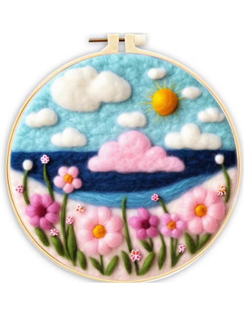 Wool needle felt painting kit - Image 1