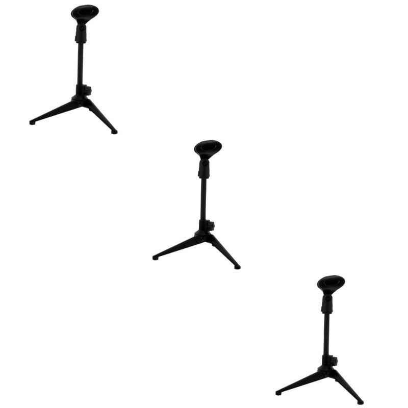 Portable Tripod Microphone Stand With Clip For Live Singing Table Use 1 Item - Image 2