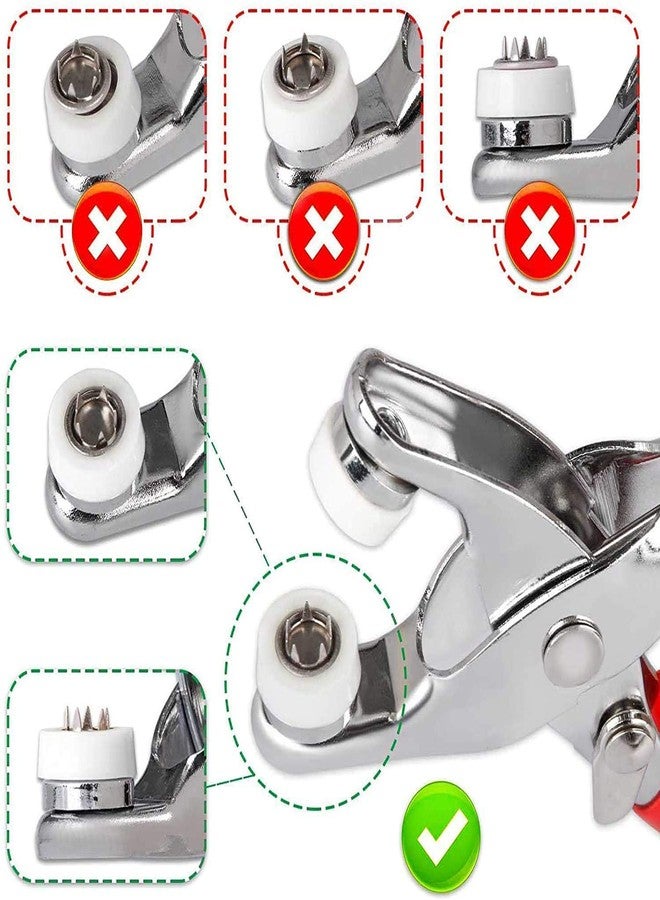 REMICH 100pcs Silver Button Thickened Snap Fasteners Kit – Hand Pressure Pliers Tool DIY Sewing Buttons Set for Kids Clothing, Bags, Shoes etc., (Multicolor) - Image 5