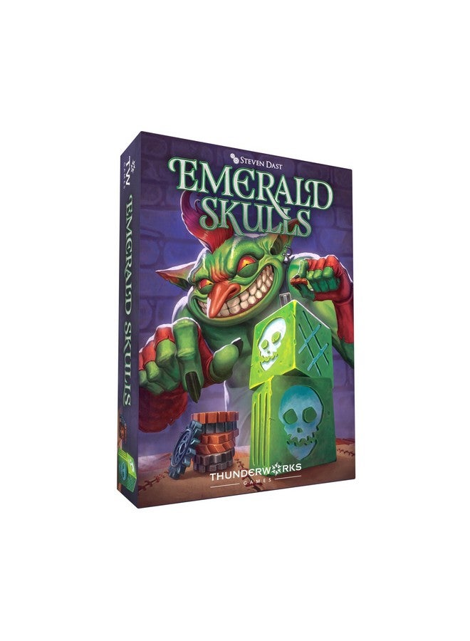 Thunderworks Games - Emerald Skulls | Dice Game with Real-time Betting | Push Your Luck Strategy Board Game | Fast Action Casino-style Group Play | Family Game for 1-6 Players, Ages 14+, 30-45 Minutes - Image 1