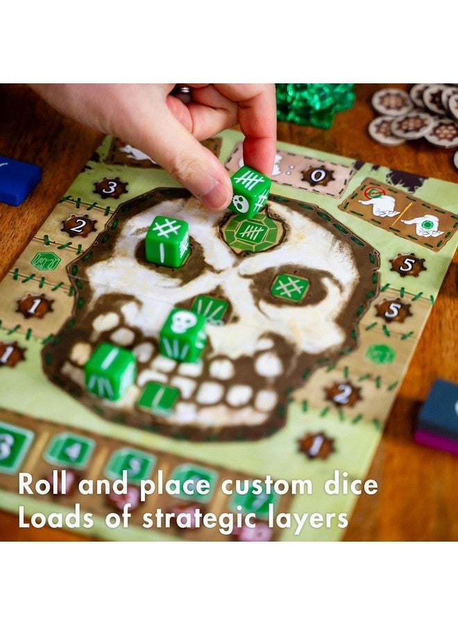 Thunderworks Games - Emerald Skulls | Dice Game with Real-time Betting | Push Your Luck Strategy Board Game | Fast Action Casino-style Group Play | Family Game for 1-6 Players, Ages 14+, 30-45 Minutes - Image 5