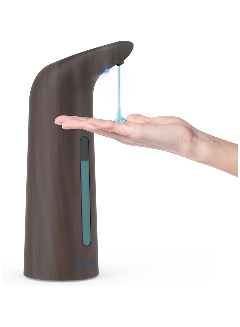 عام موزع صابون أوتوماتيكي - مضخة معقم يدين غير تلامسية بـ 4 مستويات قابلة للتعديل مع مستشعر الأشعة تحت الحمراء، موزع صابون كهربائي بسعة 400 مل لوضع المنضدة، مناسب للحمامات والمطابخ - Image 1