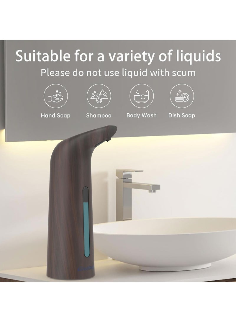 عام موزع صابون أوتوماتيكي - مضخة معقم يدين غير تلامسية بـ 4 مستويات قابلة للتعديل مع مستشعر الأشعة تحت الحمراء، موزع صابون كهربائي بسعة 400 مل لوضع المنضدة، مناسب للحمامات والمطابخ - Image 5