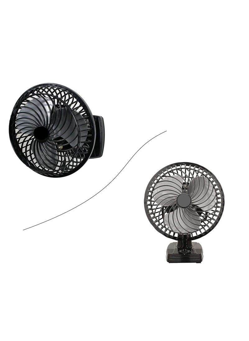 Generic VEENA Model AE19 HStar High Speed 3in1 WallTableCeiling Fan 9 Inch Black 3 Speeds Low Noise IndoorOutdoor KitchenBathroom  - Image 2