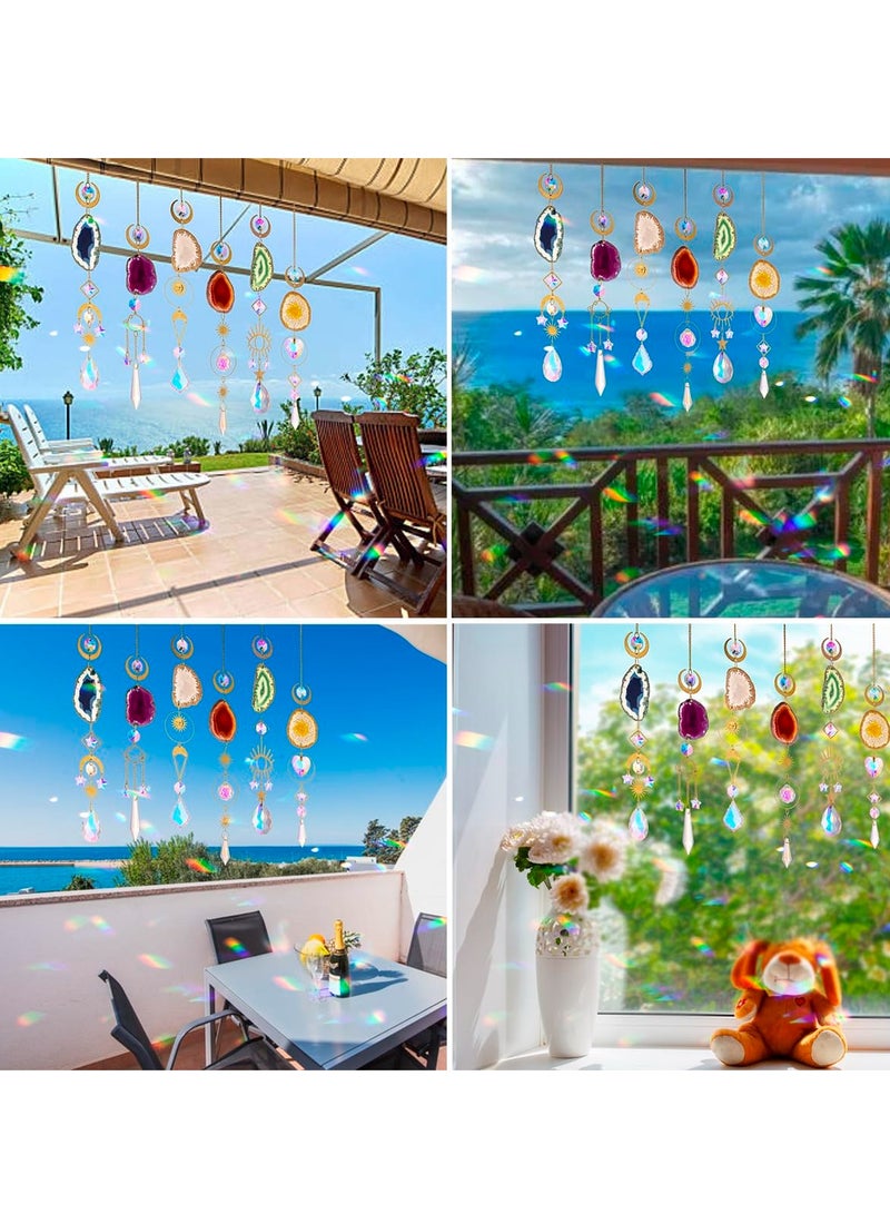 Excefore Window Hanging, Suncatcher, Heart Suncatchers Window Hanging, with Butterfly, Crystals Light Catcher, for Window Suncatchers Chandelier Parts Rainbow Maker Pendants - Image 4