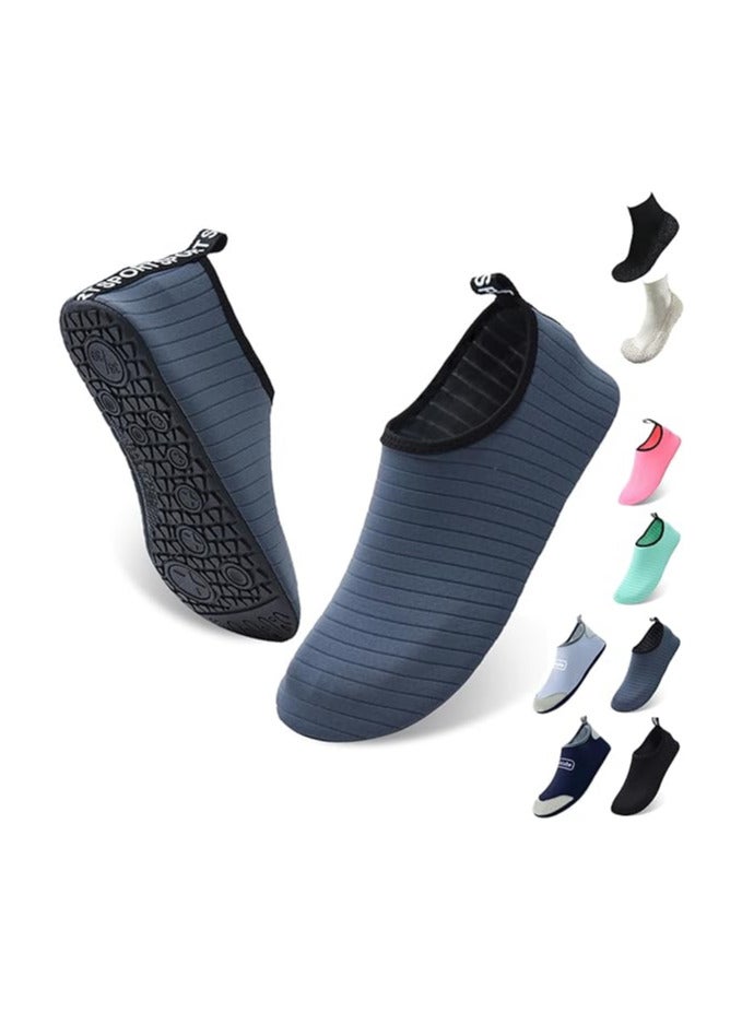 AUTOYSUR Water Shoes Womens Mens Beach Shoes, Quick-Dry Barefoot Aqua Shoes Socks Snorkeling Shoes Water Socks for Outdoor Beach Swim Surf Walking Yoga - Image 1