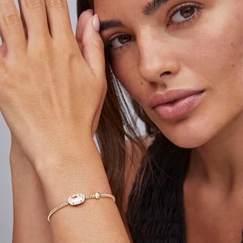 Kendra Scott سوار غرايسون القابل للتمدد من كيندرا سكوت، مطلي بالذهب عيار 14، كوارتز، مجوهرات عصرية للنساء - Image 2
