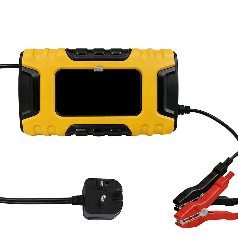 شاحن بطارية سيارة رقمي 6A 12V/24V شاحن بطارية سيارة أوتوماتيكي كامل شاحن بطارية طاقة إصلاح شواحن بطارية حمض الرصاص AGM - Image 1