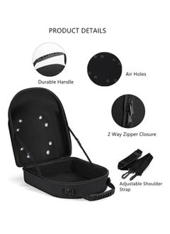 Oasisgalore Black Hat Travel Case, Organizer for 6 Baseball Caps, Storage Carrier Bag with Display Function  - Image 3