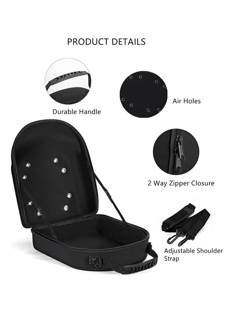 Oasisgalore Black Hat Travel Case, Organizer for 6 Baseball Caps, Storage Carrier Bag with Display Function  - Image 3