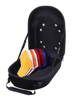 Oasisgalore Black Hat Travel Case, Organizer for 6 Baseball Caps, Storage Carrier Bag with Display Function  - Image 4