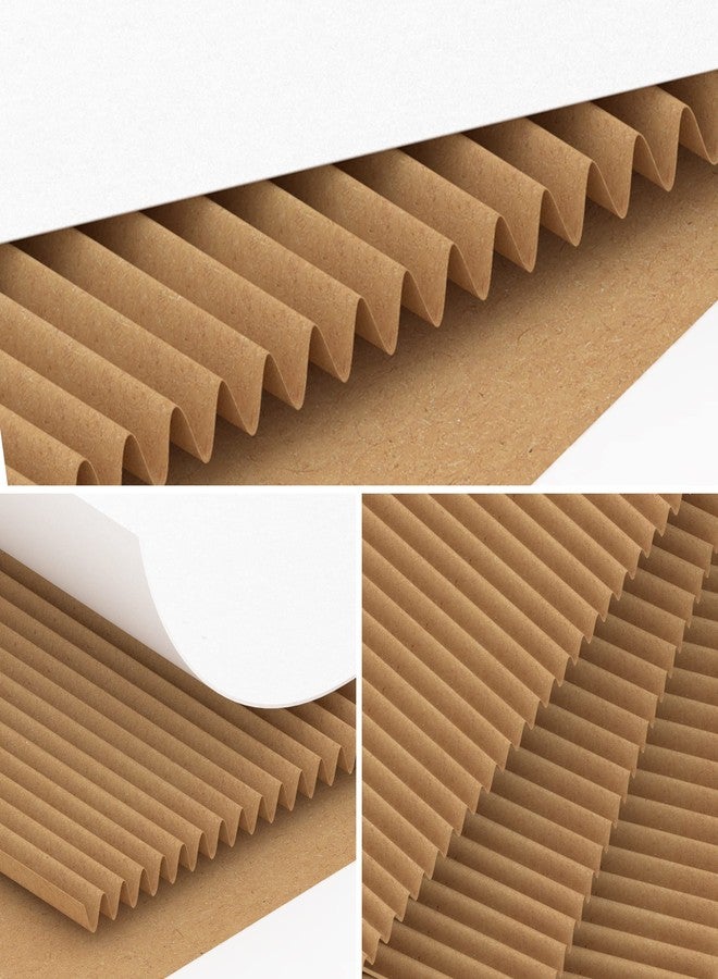 EYMPEU مجموعة من 20 صندوق شحن من الورق المقوى الأبيض المموج من EYMPEU، مقاس 13×10×2 بوصة، مناسبة للتغليف، والشركات الصغيرة، والمطبوعات، والبريد. - Image 3