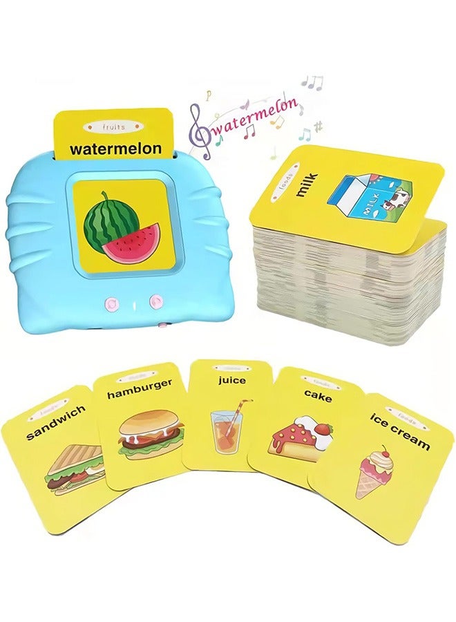 joyzzz Talking flash card learning toy, with 224 cards language learning movement, shape, color learning card machine suitable for 14 years old to learn. - Image 1