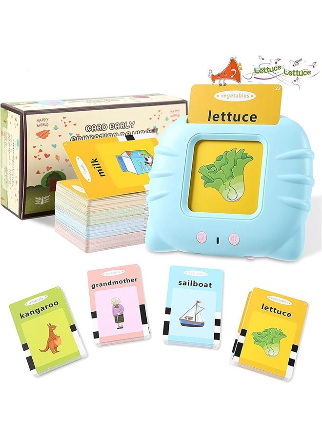 joyzzz Talking flash card learning toy, with 224 cards language learning movement, shape, color learning card machine suitable for 14 years old to learn. - Image 5