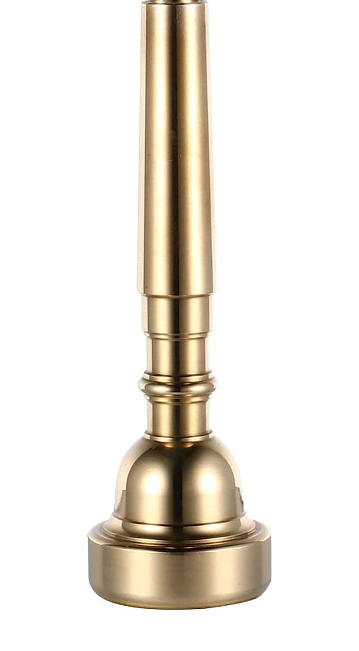 Rmze Standard 7C-242 Gold Trumpet Mouthpiece - Mouthpiece for Beginner or Advanced Players (Pack of 1) - Brass Musical Instrument - Image 1