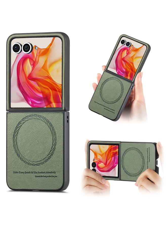 اس-توب جراب لهاتف Motorola Razr 50 Ultra مصنوع من الجلد الصناعي مع غطاء خلفي مغناطيسي - Image 1