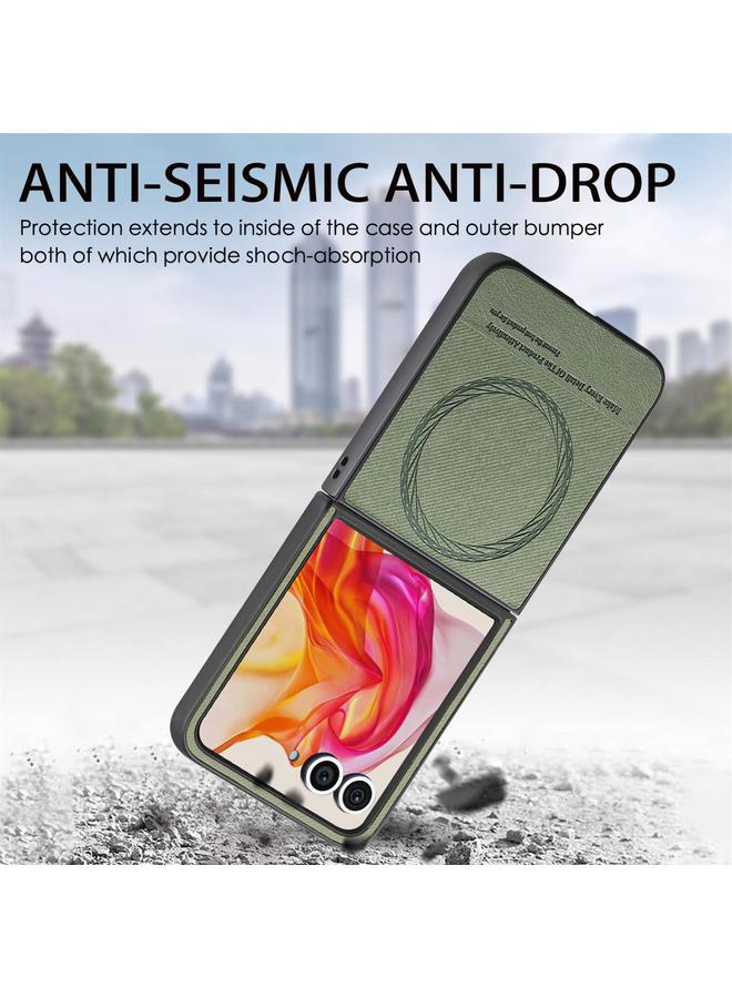 اس-توب جراب لهاتف Motorola Razr 50 Ultra مصنوع من الجلد الصناعي مع غطاء خلفي مغناطيسي - Image 4