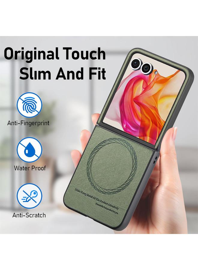 اس-توب جراب لهاتف Motorola Razr 50 Ultra مصنوع من الجلد الصناعي مع غطاء خلفي مغناطيسي - Image 5